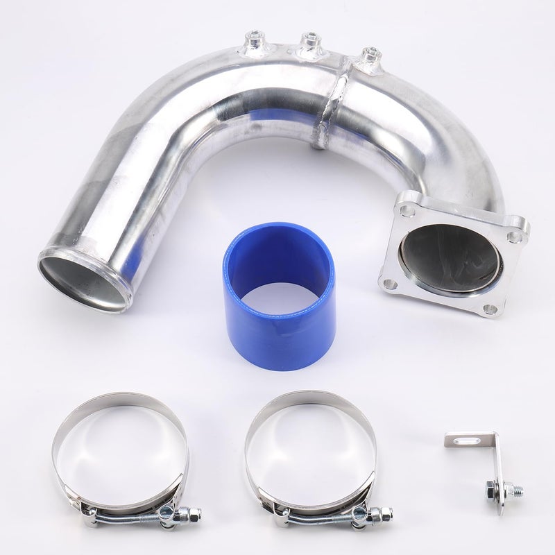 Tempsnow 3" High Flow Air Intake Elbow Tube for 2003 2004 2005 2006 2007 Ram 2500 3500 5.9L Cummins Diesel Intake Elbow Pipe Kit - Image 2